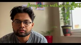 Acceptance with saying YES