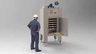 3D simulation of an oven in operation - SAT Thermique