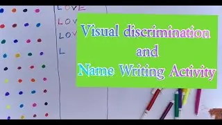 Visual Discrimination activity for kids by Bumpnmum l Name Writing activity for toddler
