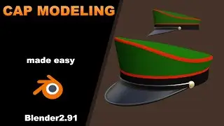 cap modeling in blender 2.91