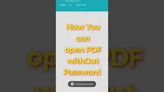 How to Remove Security Password from PDF file in mobile using Google Drive