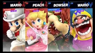 Super Smash Bros. Ultimate: Amiibo Battle Mario & Peach vs Bowser and Wario