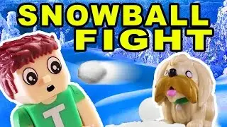 Tobuscus Adventures: SNOWBALL FIGHT! (Stop Motion Animation)