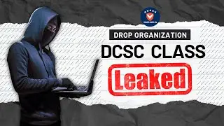 DCSC Leaked Cyber Security Class 1 | Cyber security Student Must Watch 🔥