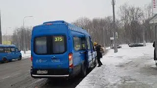 Автобус Нижегородец-222708(Ford Transit FBD) следует по маршруту 375 