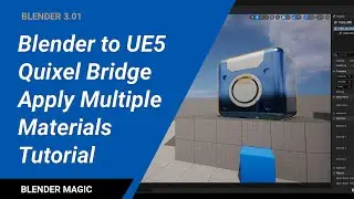 Blender to UE5 Quixel Bridge Apply Multiple Materials + UV Scale Tutorial