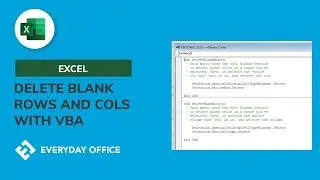 EASY VBA Delete Blank Rows or Columns with a Macro