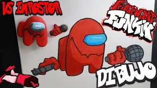 DIBUJANDO A IMPOSTOR FNF | FÁCIL | PASO A PASO | how to draw IMPOSTER | FRIDAY NIGHT FUNKI MOD