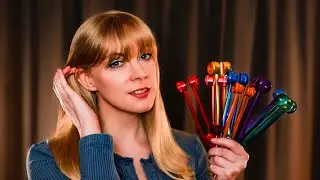 ASMR Eyes Closed Tuning Forks for Sleep 💤  Anticipatory, Binaural Beats Hypnosis, Ear to Ear Whisper