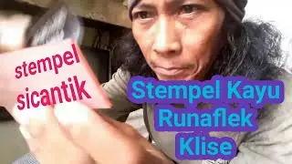cara buat stempel kayu | stempel runaflek | stempel klise