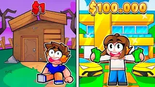 CASA de 1 REAL vs de 1 MILHÃO no Roblox!