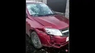Подростки на квадроцикле врезались в LADA Granta
