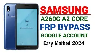 Frp Bypass Samsung A2 Core (A260G) Google Account Remove Easy Method
