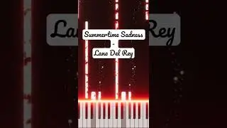 Summertime Sadness Piano Tutorial 🎹 #pianotutorial #tiktok