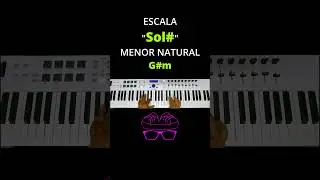 Escala Sol# Menor Natural #piano #acordes #tutorial #teclado #armonia
