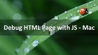 Debug HTML Page with JavaScript - Mac