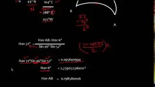 Great Circle Track Distance , Initial and Final Course_  Using Haversine Formula Part 2