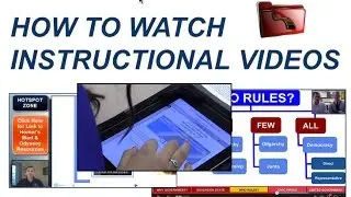 How to Watch Instructional Videos