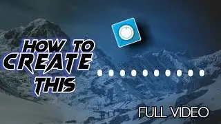 How to create horizontal line visulizer avee player template || by tech trend creation