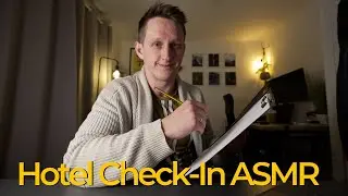 ASMR Hotel Check In but i'm asking some sus questions Roleplay