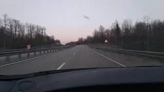 Дорога М1 во время самоизоляции.