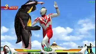 Ultraman Ribut (texture) vs Zetton (HD 720p 60 fps)