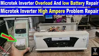 microtek inverter overload problem | microtek inverter battery low problem | high ampere problem