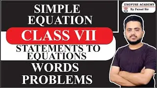 | WORDS PROBLEMS | SIMPLE EQUATIONS | ENGFUSE ACADEMY | CLASS 7| MATHS | #videos | #maths | #viral