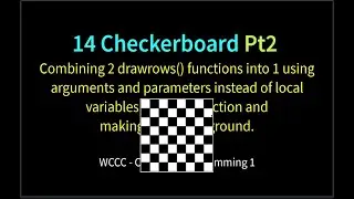 14 Checkerboard (Python Turtles) Pt2