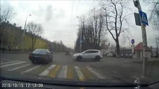 Легкое ДТП на ул. Горького Калининград