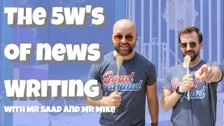 The 5 W's Of News Writing | Who What Where When Why How | How To Write A News Story For Kids