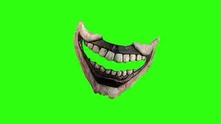 Horror Monster Smile in Green Screen 2024 Video Animation effects Download