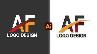 AF Letter Logo Design Use The Pen Tool In Adobeillustrator Logo Design #tutorials #graphics-Actor