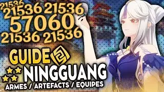 Ningguang 4⭐ Incroyable ! Guide Artéfacts, Teams & Armes ! | Genshin Impact