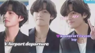 Taehyung 'V' (BTS) Airport departure Incheon international airport 1505023