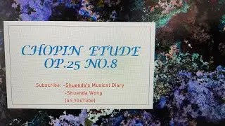 Chopin Etude op 25 no 8