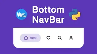 How To Create A Custom Bottom Navigation Bar Using KivyMD | Bottom Navigation Bar