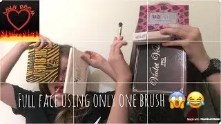 Full face using one brush!