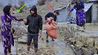 From Danger to Safety: Amir Rescues Fatemeh in a Terrifying Flood!*