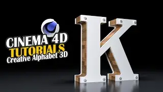 Cinema 4D Tutorial | Creative Alphabet 3D Typography in C4D | Corona Render