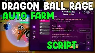Dragon Ball Rage Script Auto Farm, Kill Aura & Max Stats - Roblox 2025