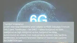 How to Calculate OHLC Bars in DolphinDB