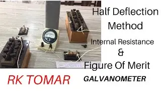 Half deflection method // Resistance and Figure of merit of Galvanometer // #galvanometer / Rktomar