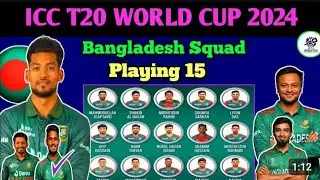 Bangladesh world cup squad 2024 Bangladesh cricket t20