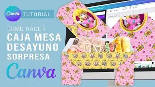 How to make TABLE BOX for SURPRISE BREAKFAST OR SNACKS with CANVA step by step 🎁FREE TEMPLATE