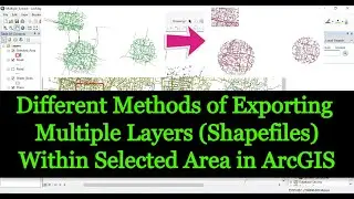 Different Methods of Exporting  Multiple Layers, Shapefiles Within Selected Area in ArcGIS Software