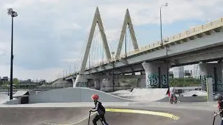 Памп-трек в экстрим-парке 