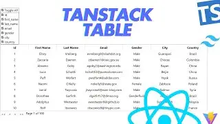 Crash course on Tanstack table