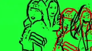 Opis pliku: Blackpink pencil animation dancing on a green screen