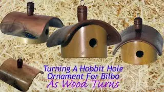 Turning A Hobbit Hole Ornament For Bilbo
